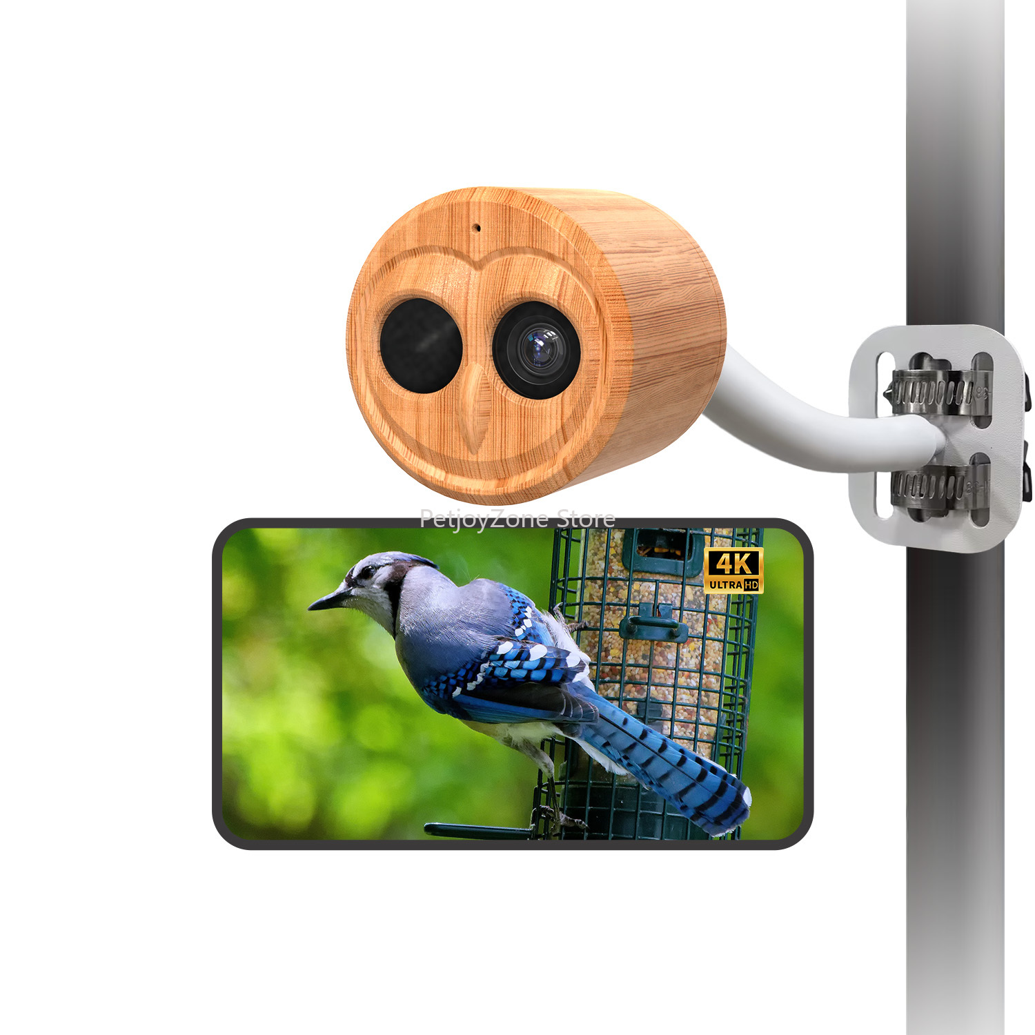 Smart Bird Feeder Camera - WILLFINE Automatic AI Bird Feeder With
