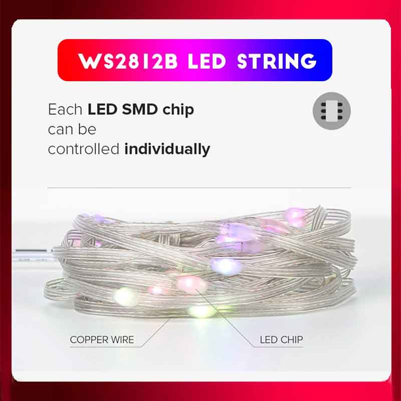 Smart Garden Festoon Lights - Led Fairy Light Strip Christmas Lights