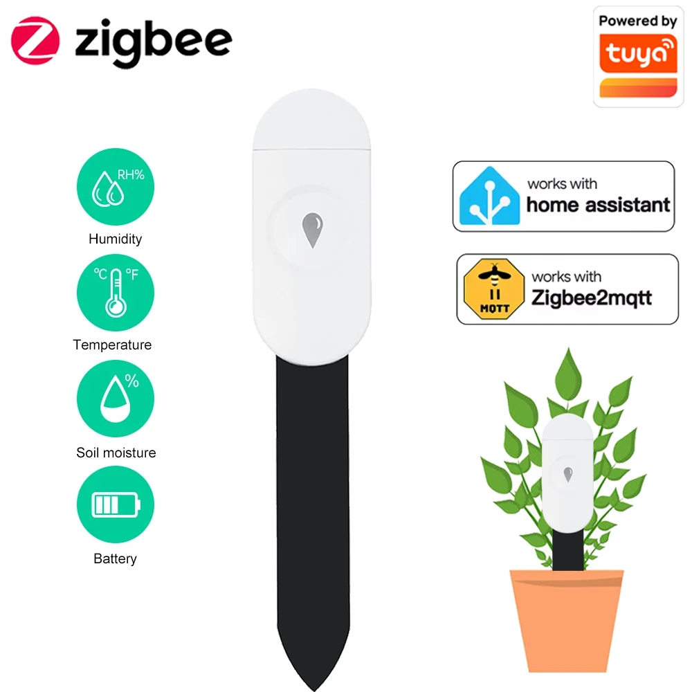 Smart Garden Zigbee - Tuya Zigbee Temperature Humidity Moisture Detector