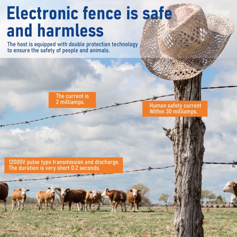 Smart Garden Fence - GYTB-Smart 12V Waterproof Electric Fence ,