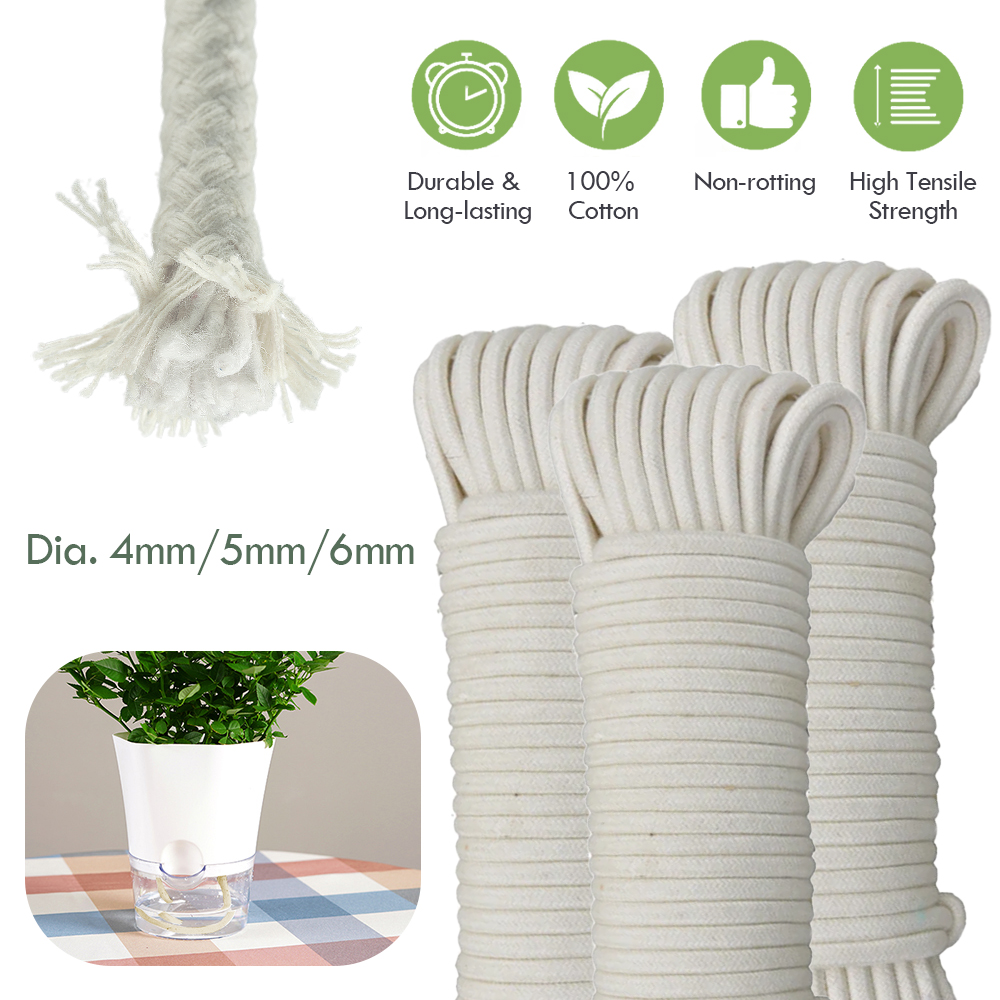 Smart Garden Tower - 4/5/6mm Self Watering Cotton Wick Cord