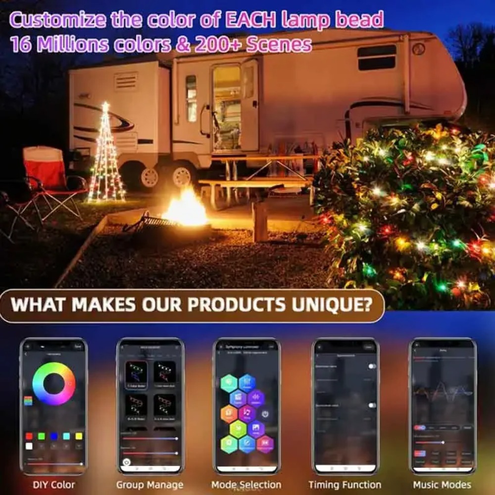 Led Fairy Light Strip Christma - Smart Garden Festoon Lights 评论和价格