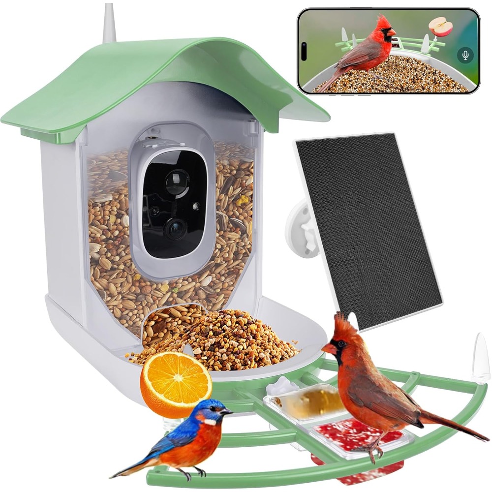 Solar Powered Smart Bird Feede - Smart Bird Feeder Camera 评论和价格