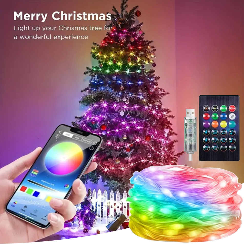 RGBIC Smart String Lights USB  - Smart Garden Festoon Lights 评论和价格