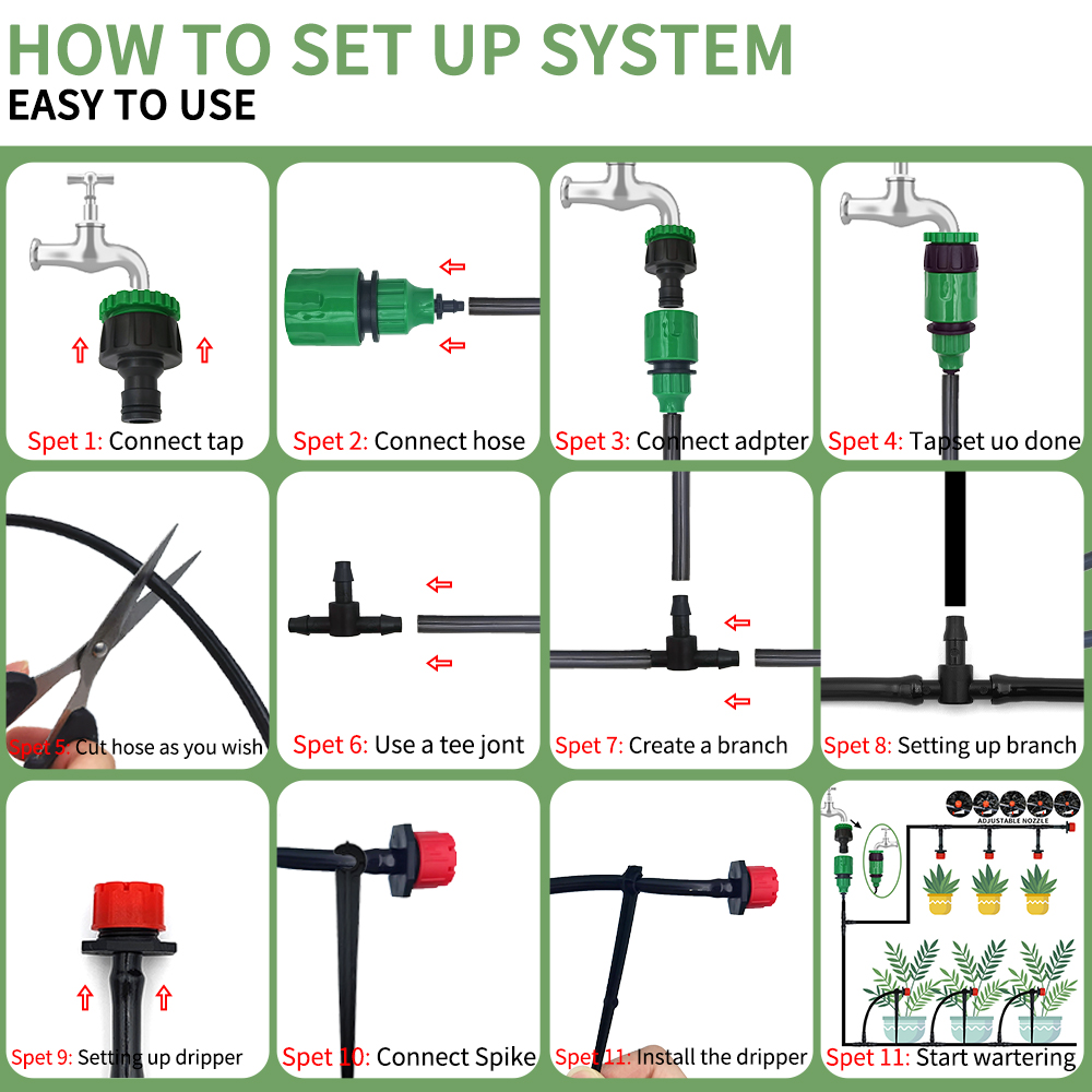 Micro Drip Irrigation System P - Smart Garden Herb 评论和价格