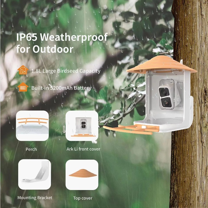 AI Identify 10000+ Bird Specie - Smart Bird Feeder Camera 评论和价格