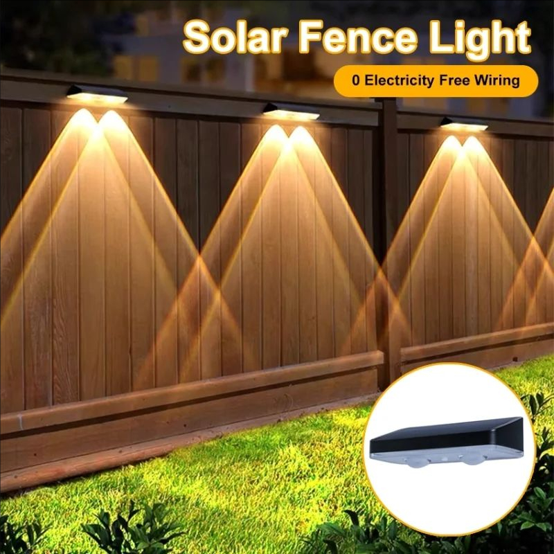 RGB Solar Fence Lights Outdoor - Smart Garden Smart Fence 评论和价格
