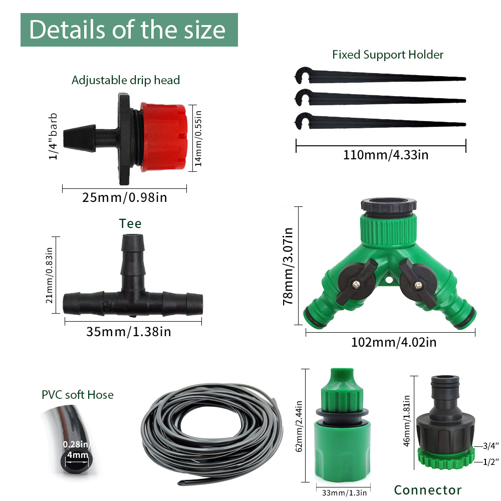 Greenhouse 15M-30M DIY Drip Ir - Smart Garden Tower 评论和价格