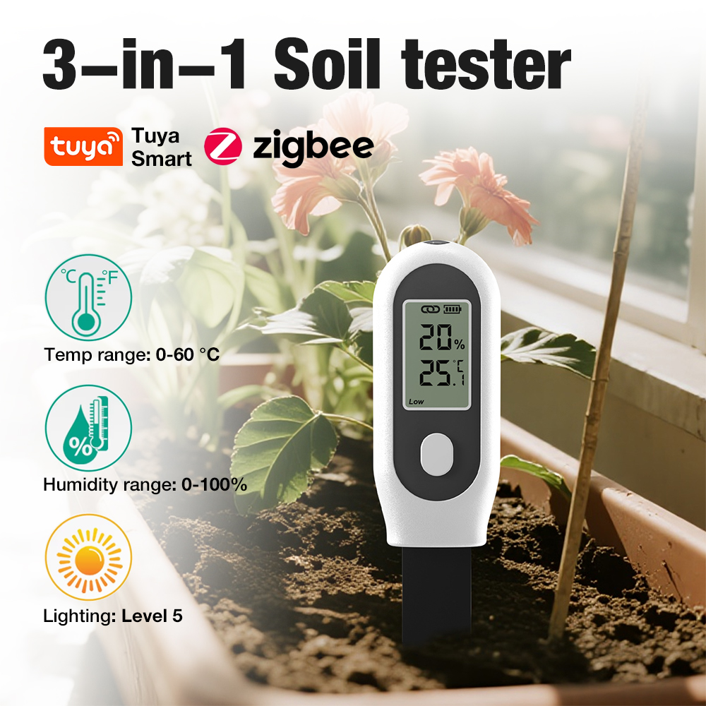 3 in 1 Soil Tester Zigbee Smar - Smart Garden Zigbee 评论和价格