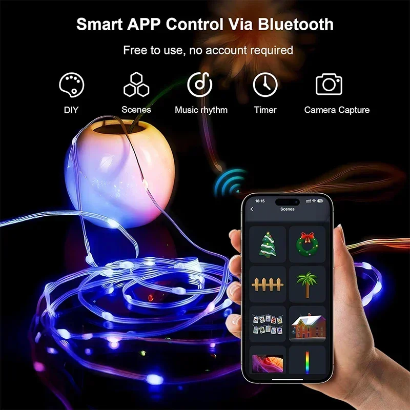 DIY RGBIC Smart String Lights  - Smart Garden Festoon Lights 评论和价格