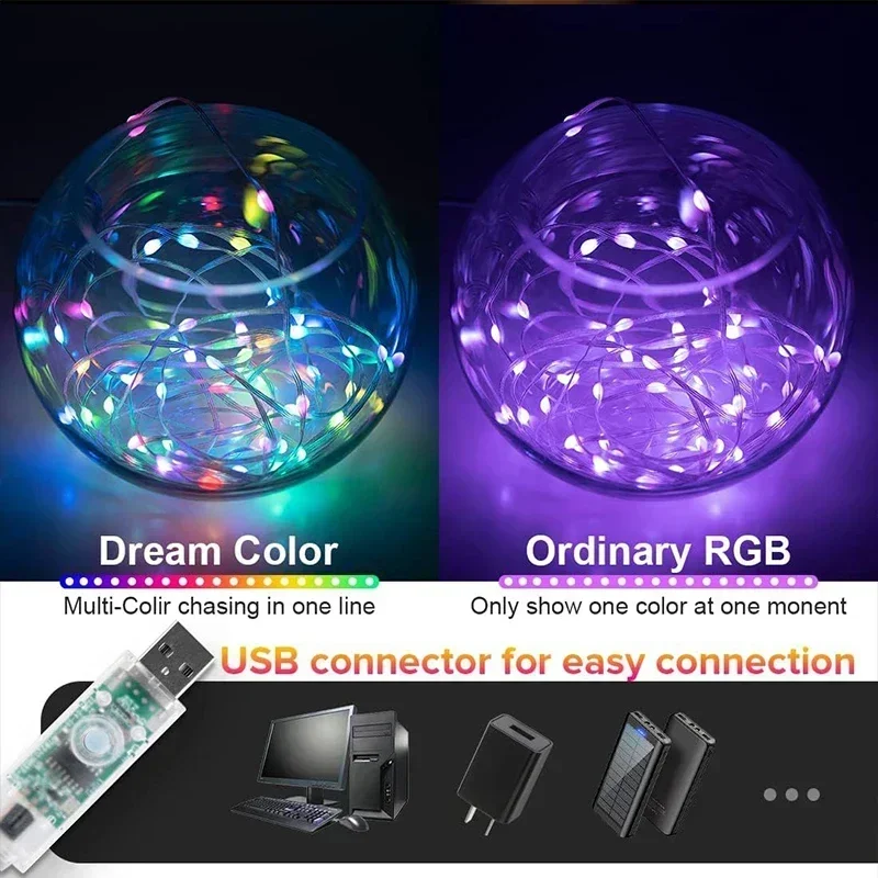 DIY RGBIC Smart String Lights  - Smart Garden Festoon Lights 评论和价格