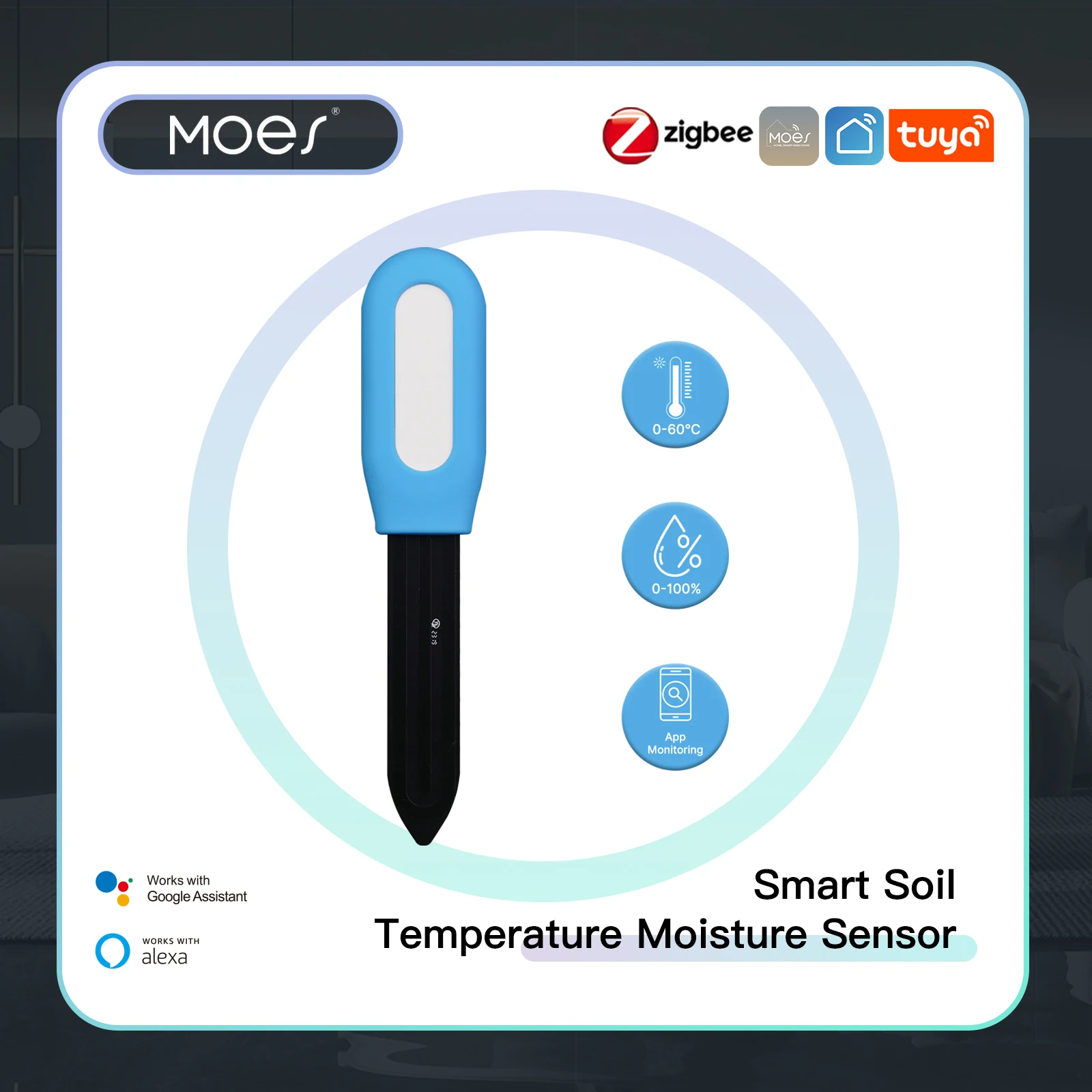 MOES Smart ZigBee Soil Tempera - Smart Garden Zigbee 评论和价格