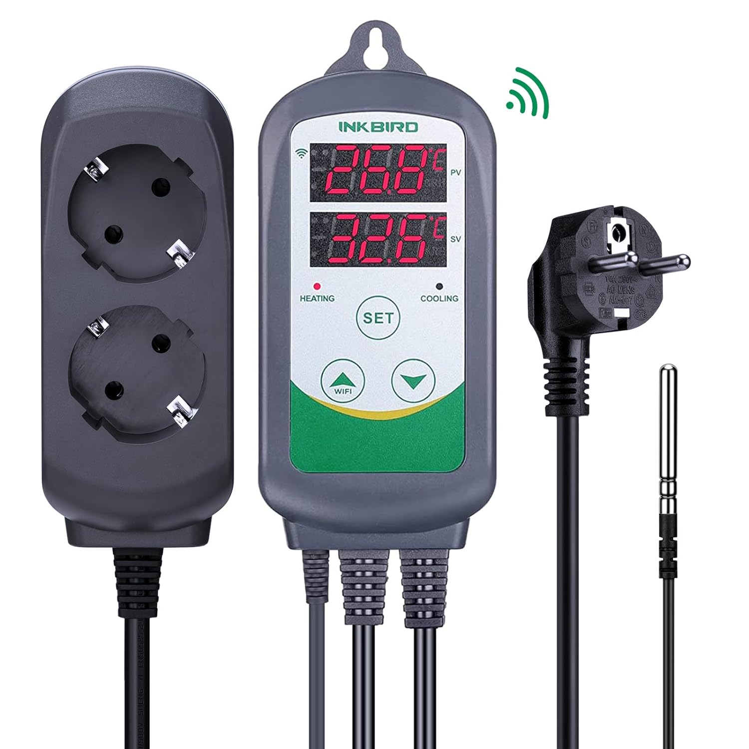INKBIRD ITC-308-WiFi Digital T - Smart Garden Greenhouse 评论和价格
