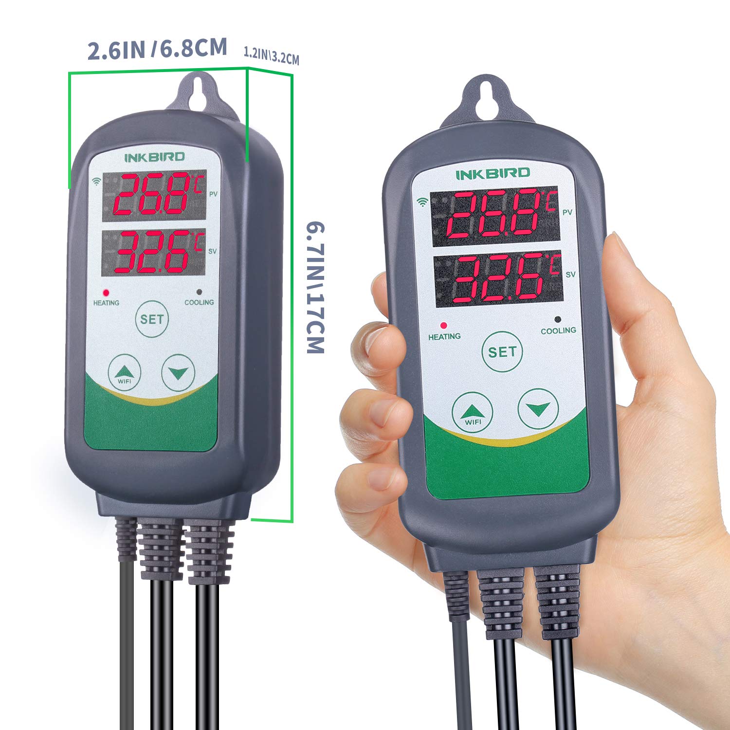 INKBIRD ITC-308-WiFi Digital T - Smart Garden Greenhouse 评论和价格