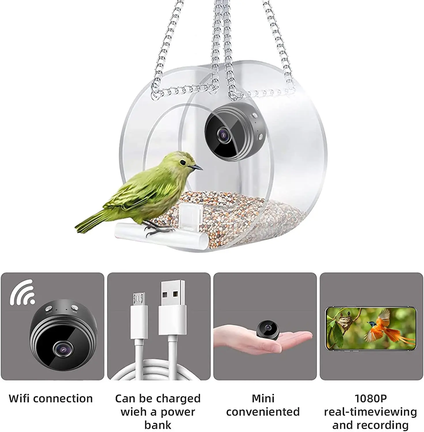 2023 Smart Bird Feeder Acrylic - Smart Bird Feeder Camera 评论和价格