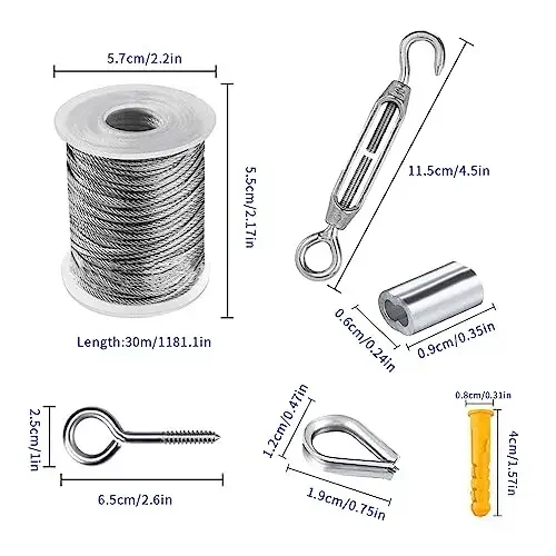 15/30/50m Stainless Steel Cabl - Smart Garden Fence 评论和价格