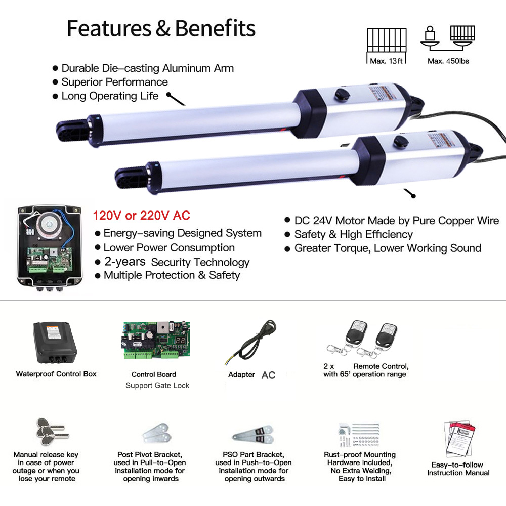 MK702 Automatic Swing Gate Ope - Smart Garden Smart Fence 评论和价格
