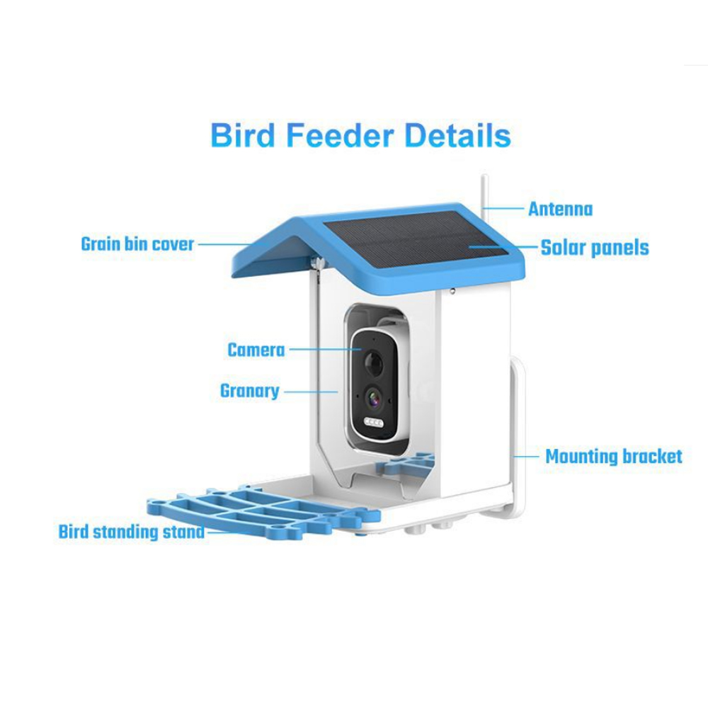 Solar 5 million Wifi with came - Smart Bird Feeder Camera 评论和价格