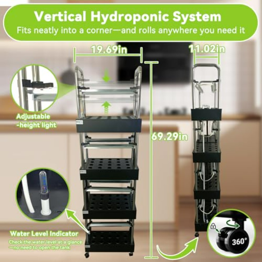 Indoor hydroponics growing sys - Smart Garden Vertical 评论和价格