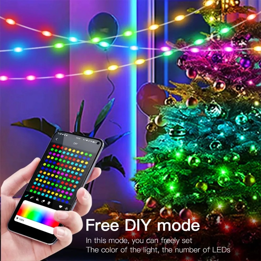 USB Bluetooth Smart LED Festoo - Smart Garden Festoon Lights 评论和价格