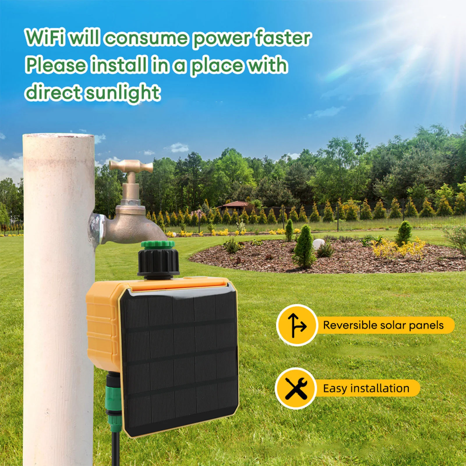 Solar WiFi Smart Irrigation Ti - Smart Garden Is 评论和价格