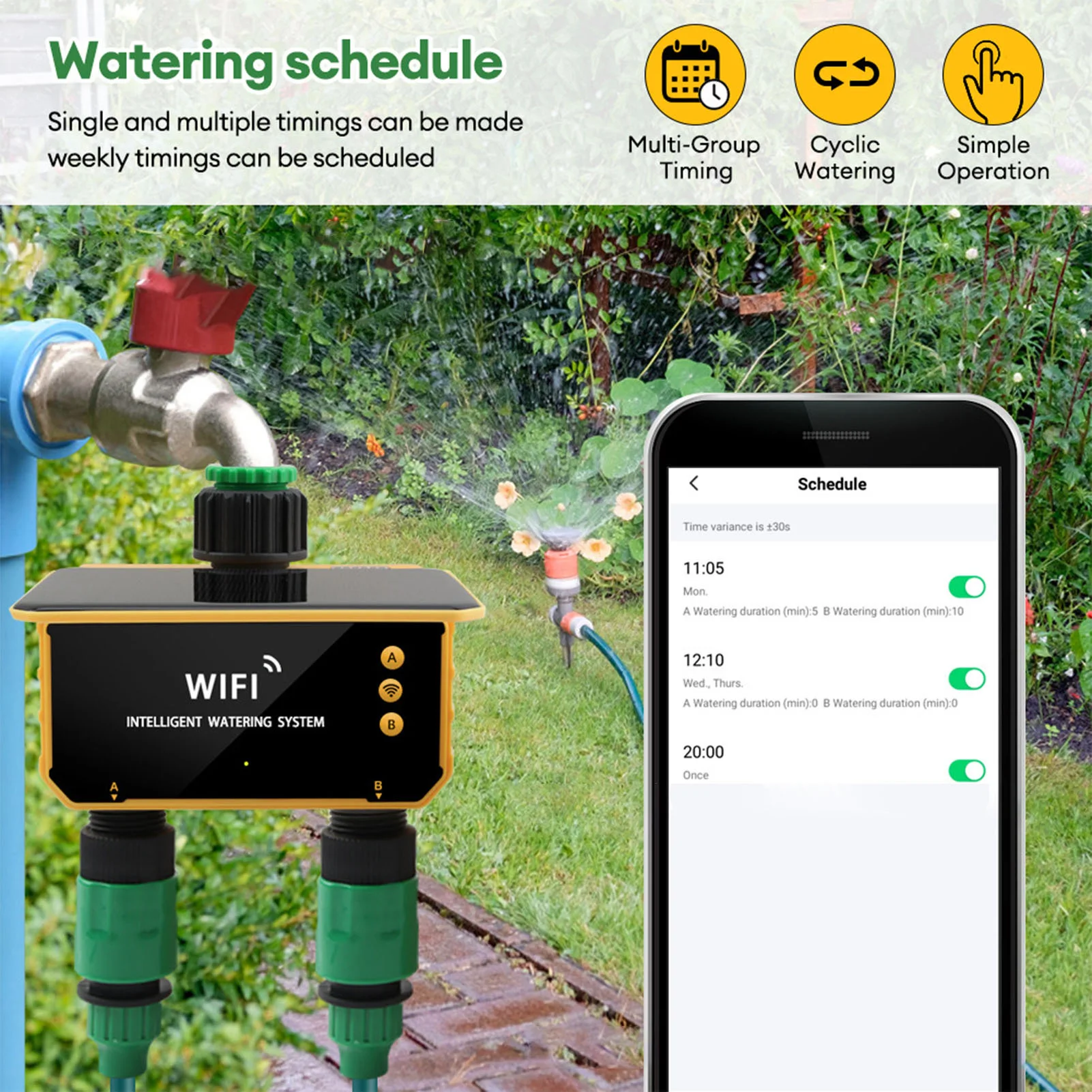 Solar WiFi Smart Irrigation Ti - Smart Garden Is 评论和价格