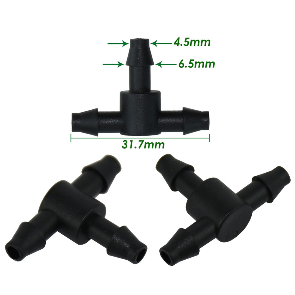 50 Pcs Black 1/4 Inch Barbed T - Smart Garden Tower 评论和价格