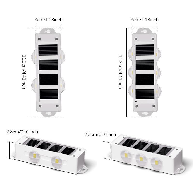 Pop 4Pcs Solar Wall Lights Wit - Smart Garden Fence 评论和价格