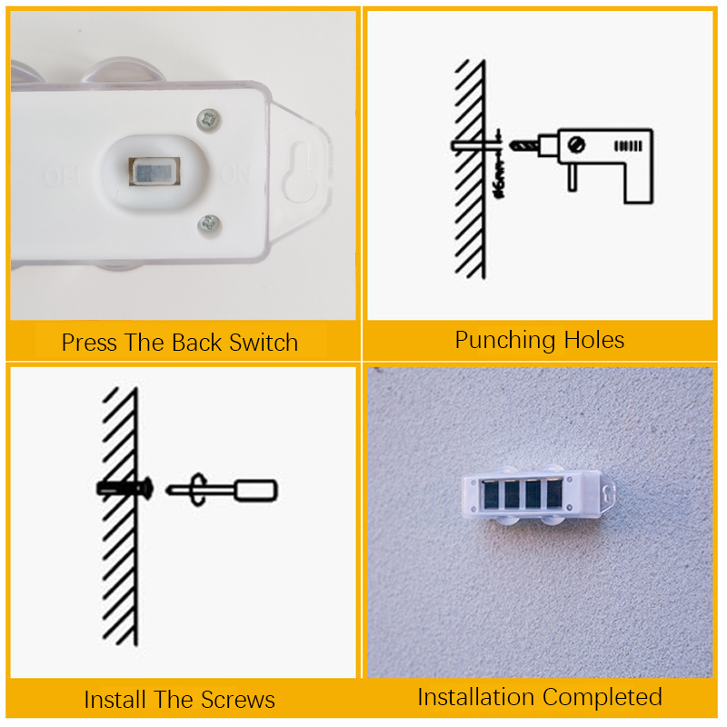 Pop 4Pcs Solar Wall Lights Wit - Smart Garden Fence 评论和价格